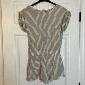 Armani Exchange: Geometric patterned romper (size 2)